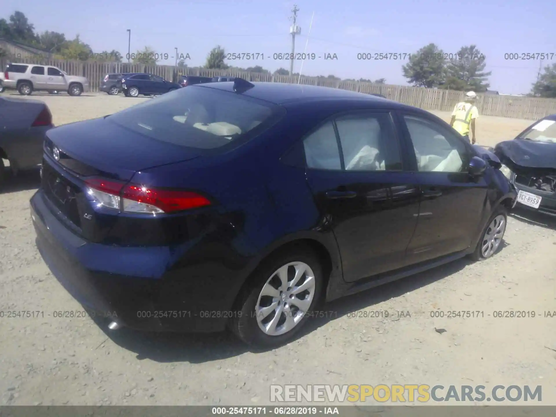 4 Photograph of a damaged car JTDEPRAE0LJ010381 TOYOTA COROLLA 2020