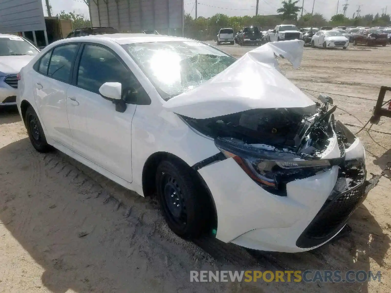 1 Photograph of a damaged car JTDEPRAE0LJ010509 TOYOTA COROLLA 2020