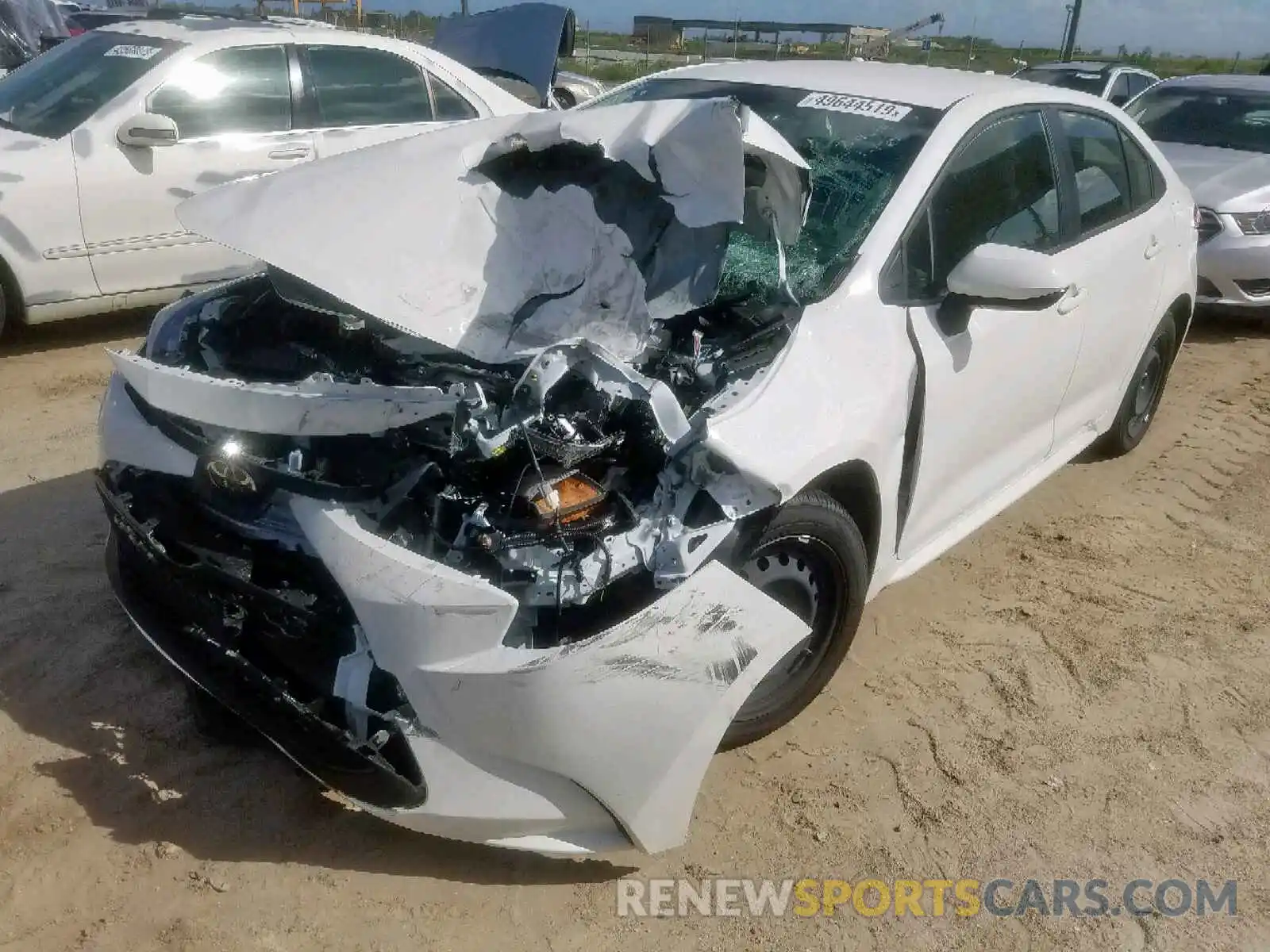 2 Photograph of a damaged car JTDEPRAE0LJ010509 TOYOTA COROLLA 2020