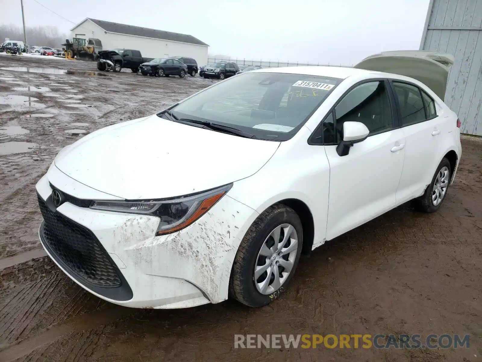 2 Photograph of a damaged car JTDEPRAE0LJ010767 TOYOTA COROLLA 2020