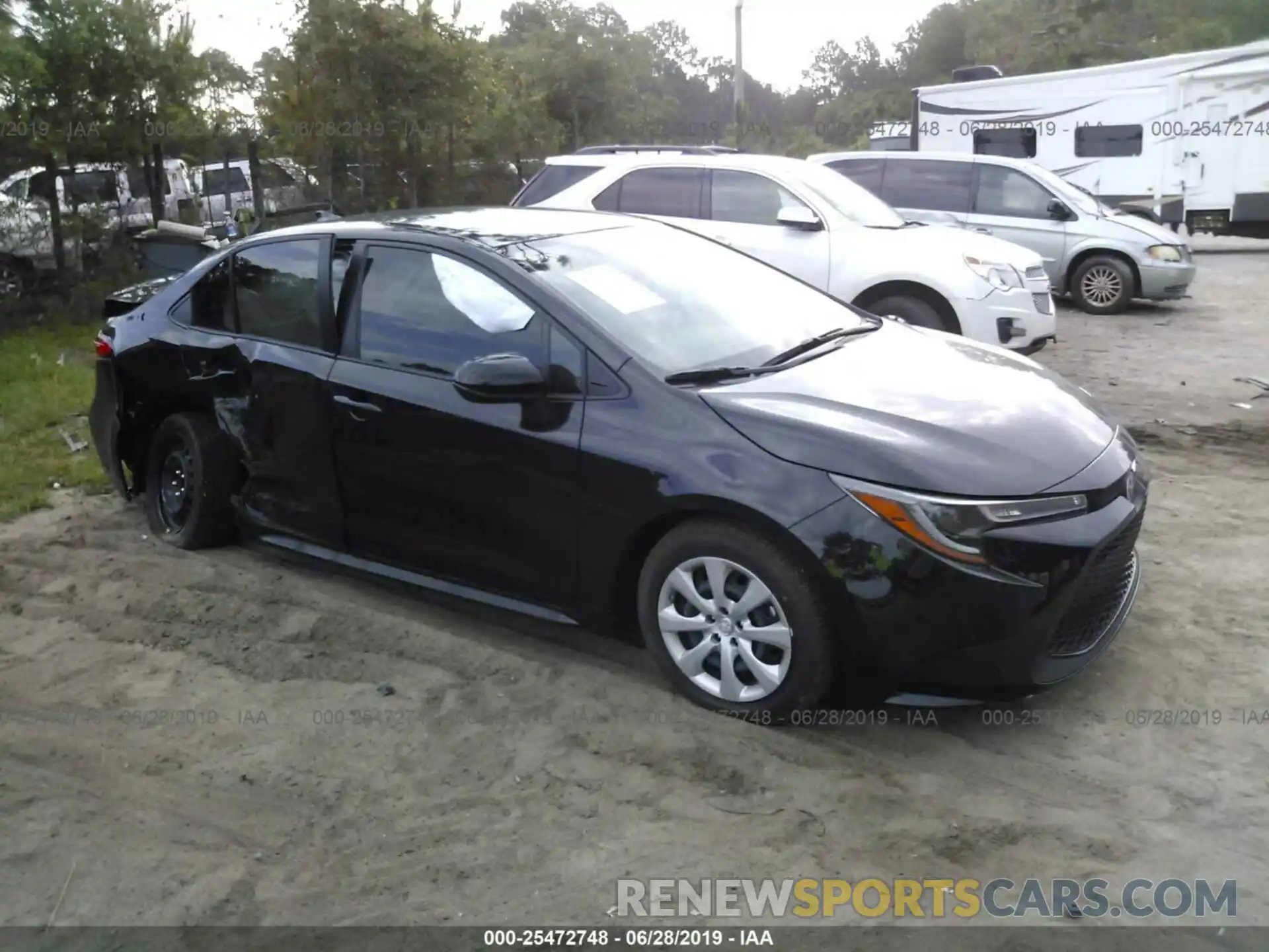 1 Photograph of a damaged car JTDEPRAE0LJ011045 TOYOTA COROLLA 2020