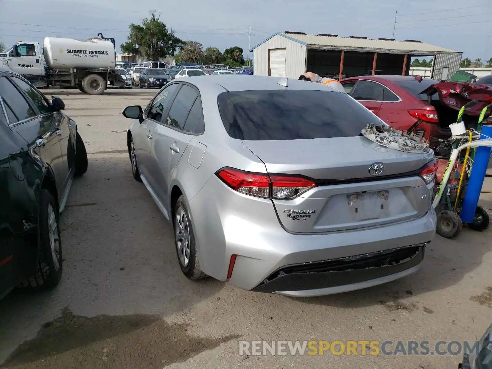 3 Photograph of a damaged car JTDEPRAE0LJ011224 TOYOTA COROLLA 2020