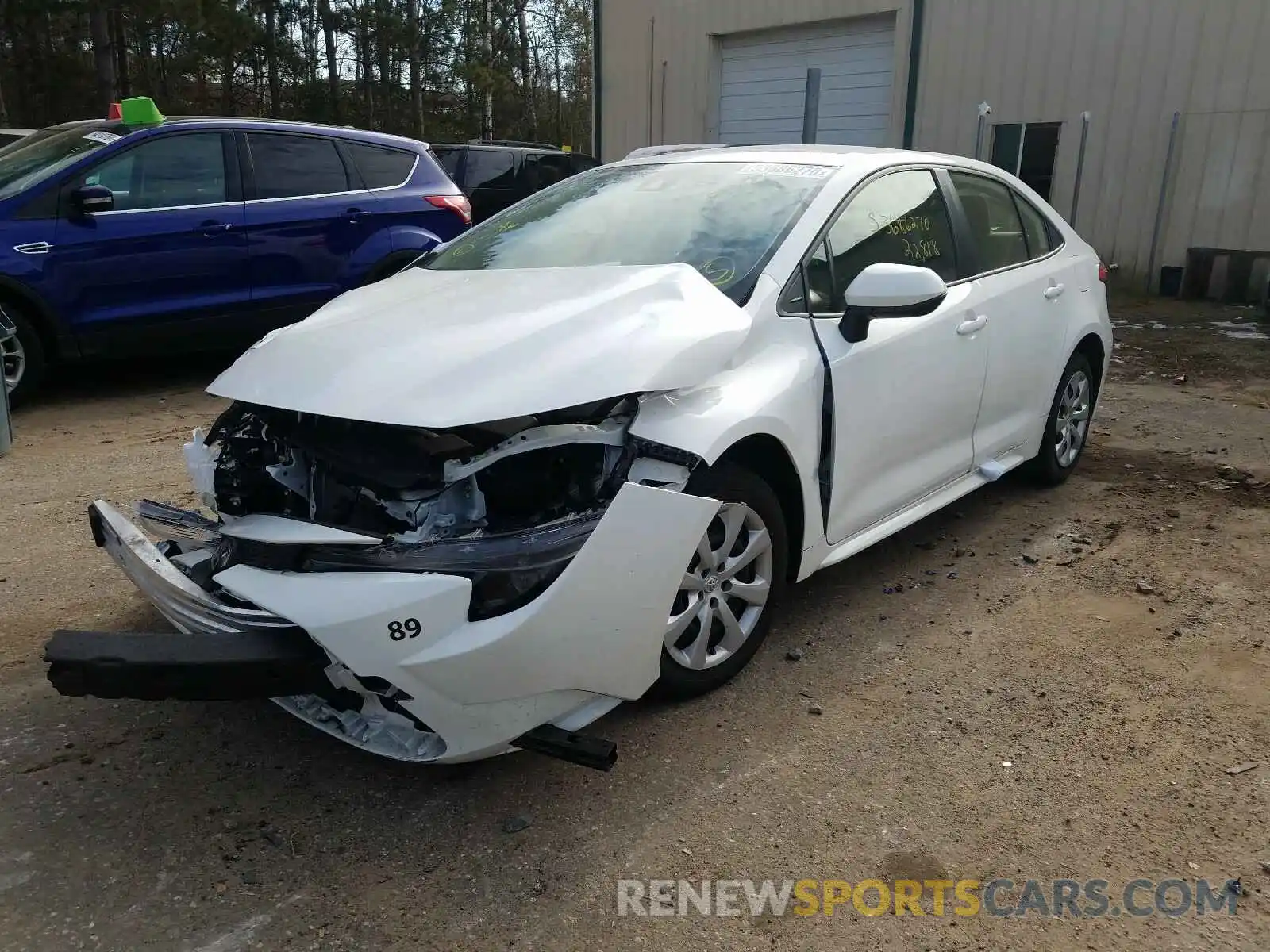 2 Photograph of a damaged car JTDEPRAE0LJ011708 TOYOTA COROLLA 2020