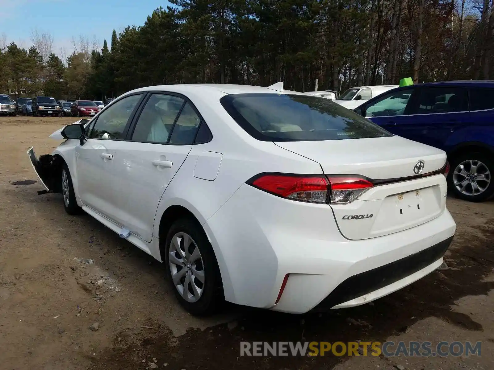 3 Photograph of a damaged car JTDEPRAE0LJ011708 TOYOTA COROLLA 2020