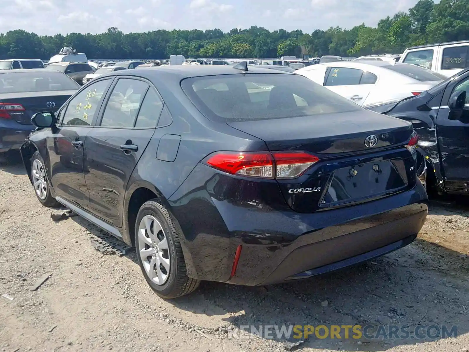 3 Photograph of a damaged car JTDEPRAE0LJ011899 TOYOTA COROLLA 2020