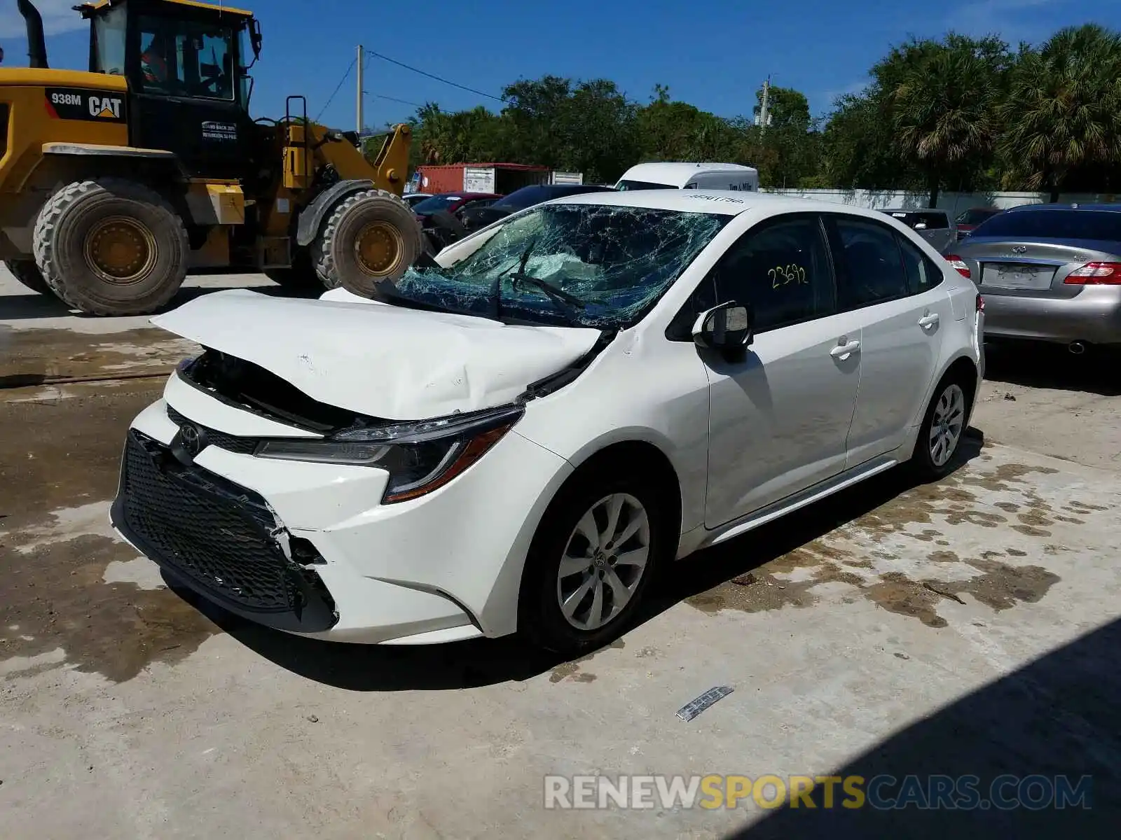 2 Photograph of a damaged car JTDEPRAE0LJ012003 TOYOTA COROLLA 2020