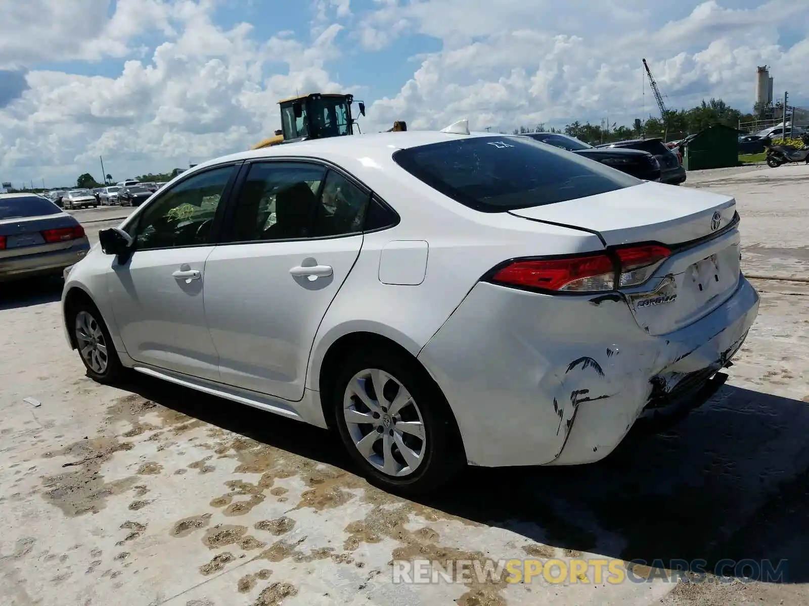 3 Photograph of a damaged car JTDEPRAE0LJ012003 TOYOTA COROLLA 2020