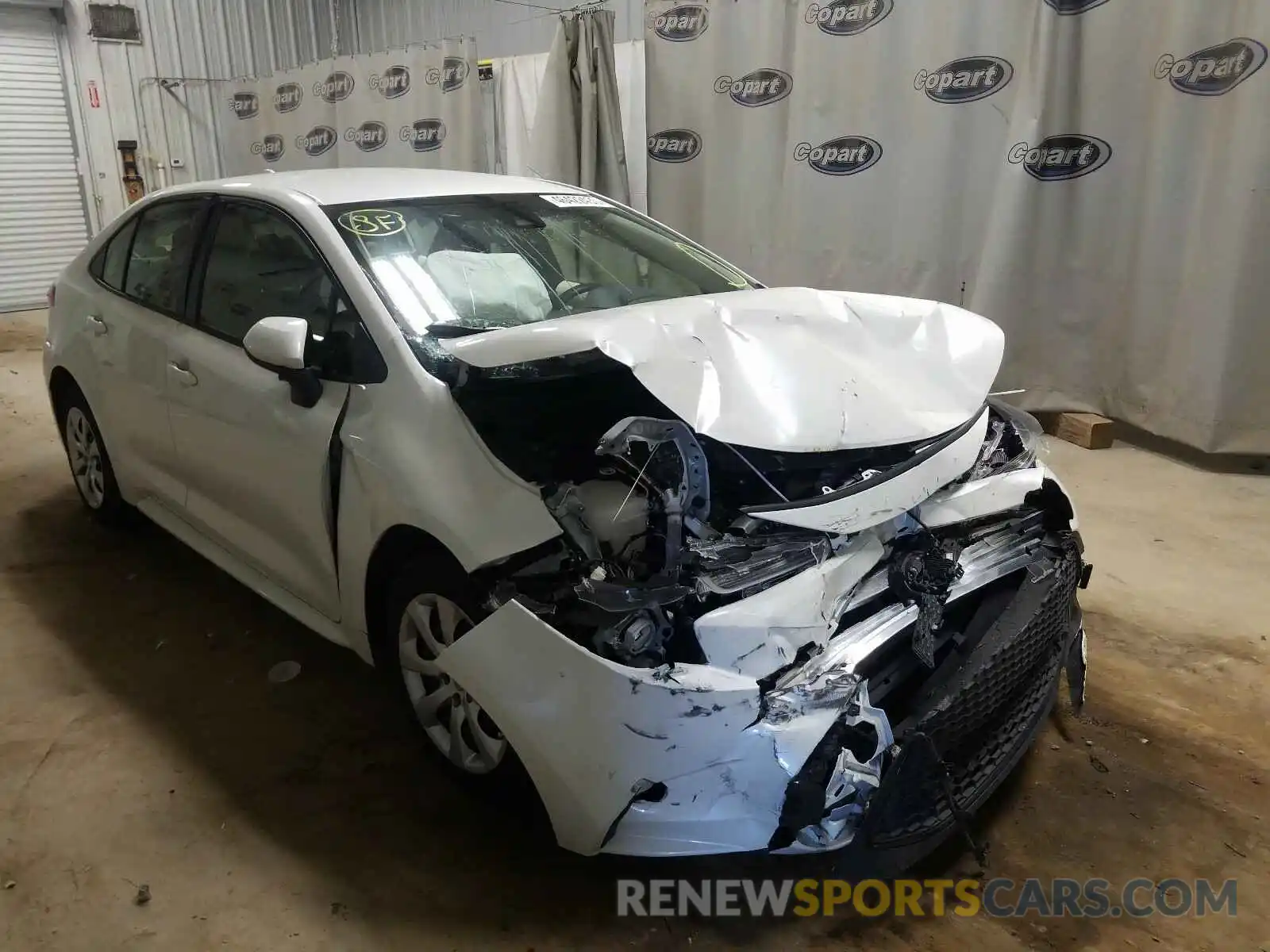 1 Photograph of a damaged car JTDEPRAE0LJ012051 TOYOTA COROLLA 2020