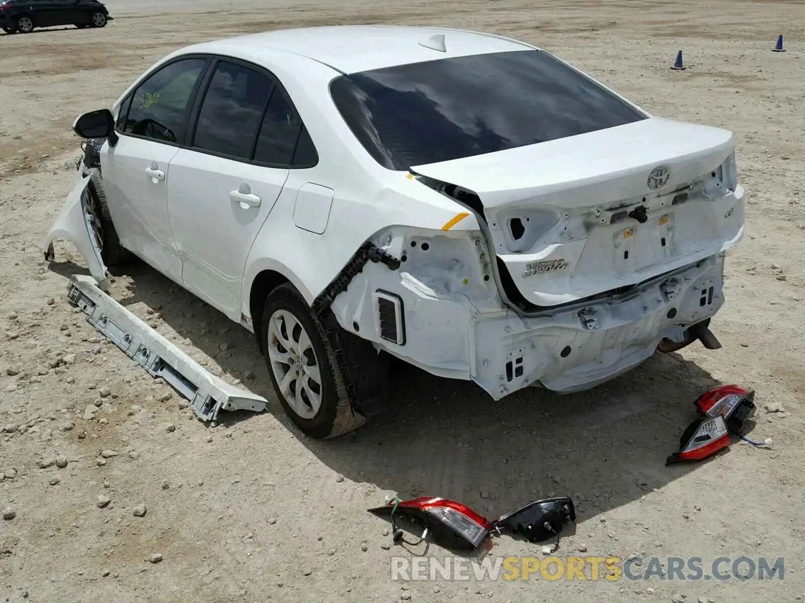 3 Photograph of a damaged car JTDEPRAE0LJ012793 TOYOTA COROLLA 2020