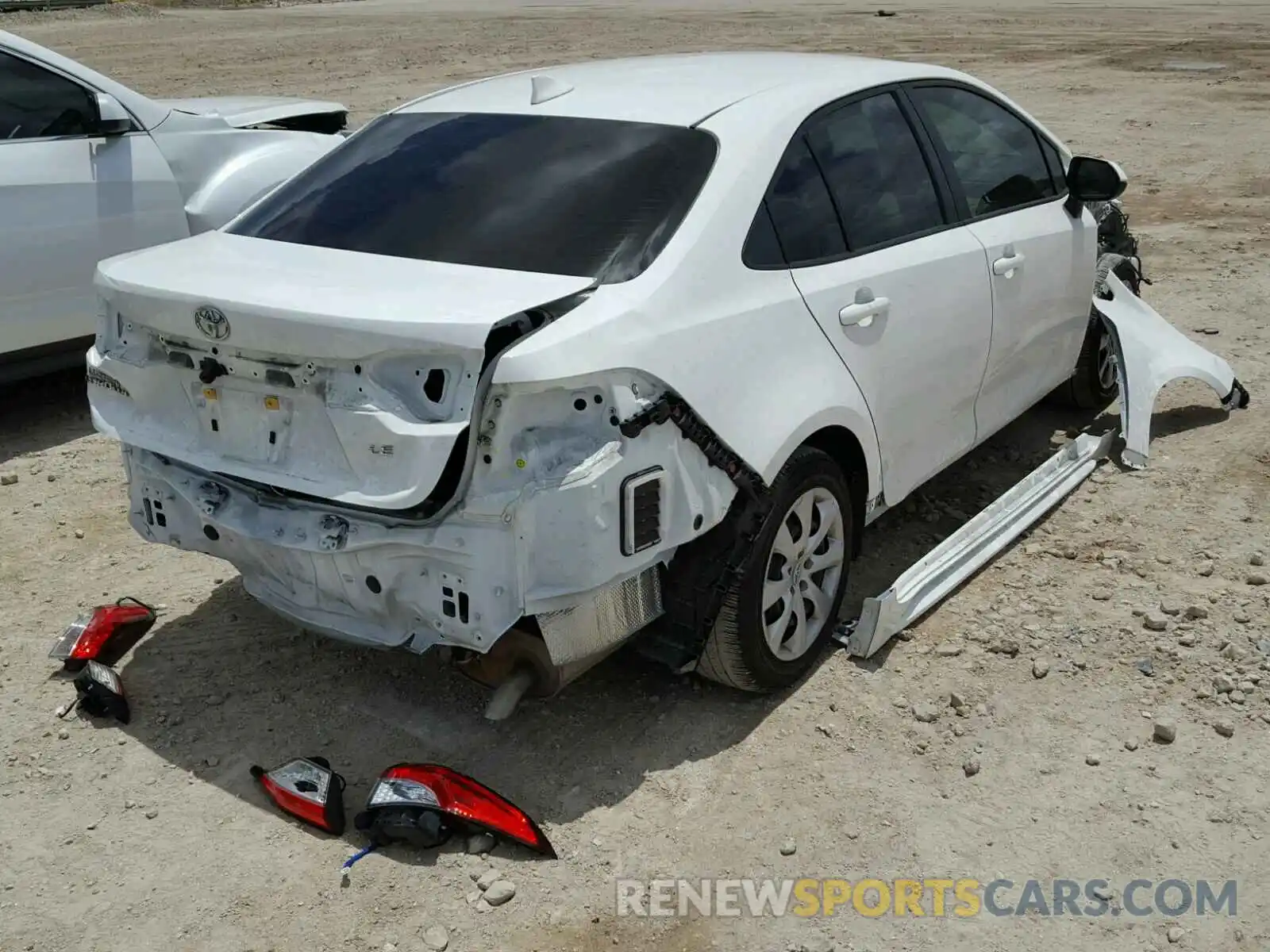 4 Photograph of a damaged car JTDEPRAE0LJ012793 TOYOTA COROLLA 2020