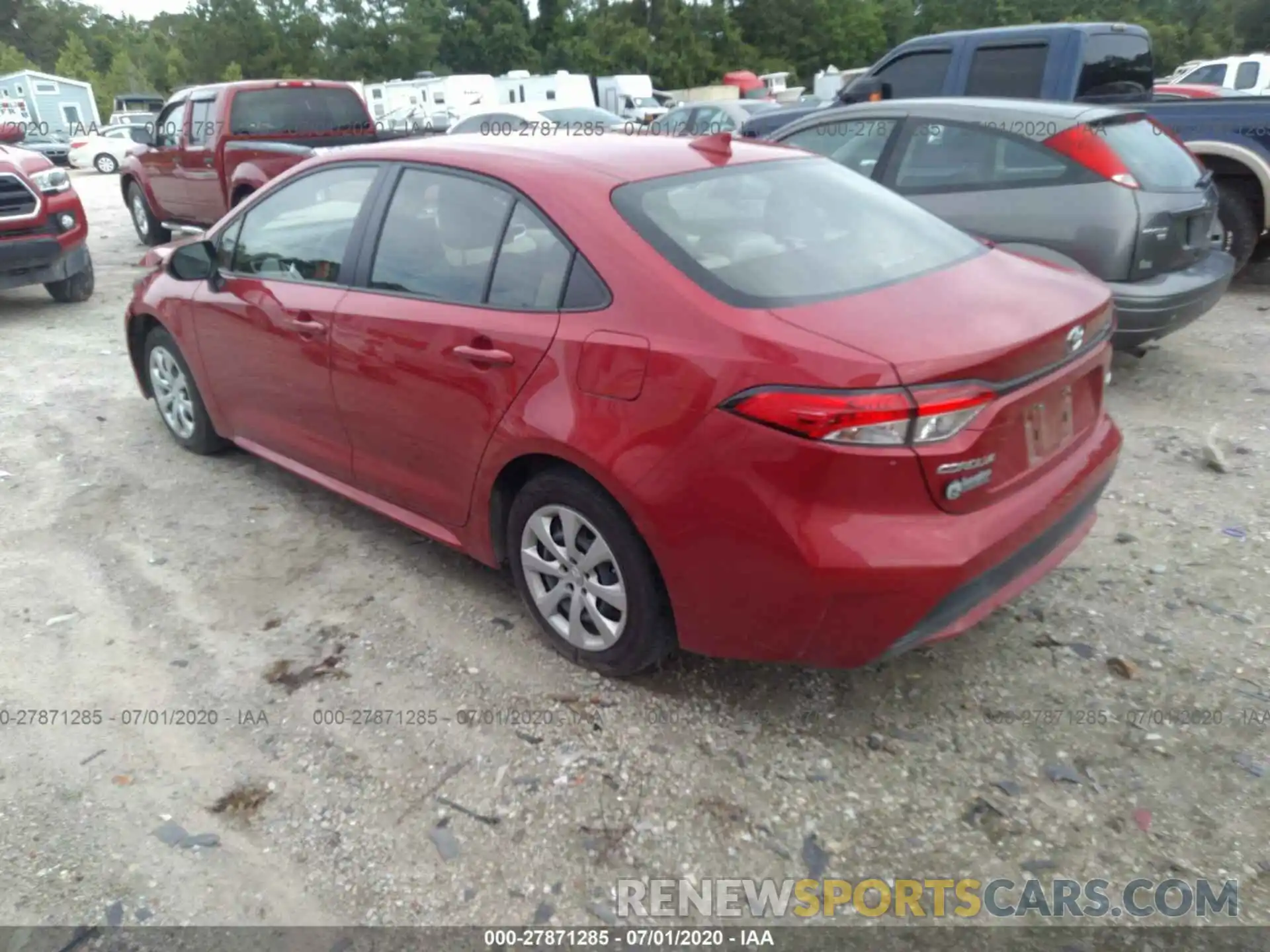 3 Photograph of a damaged car JTDEPRAE0LJ012907 TOYOTA COROLLA 2020