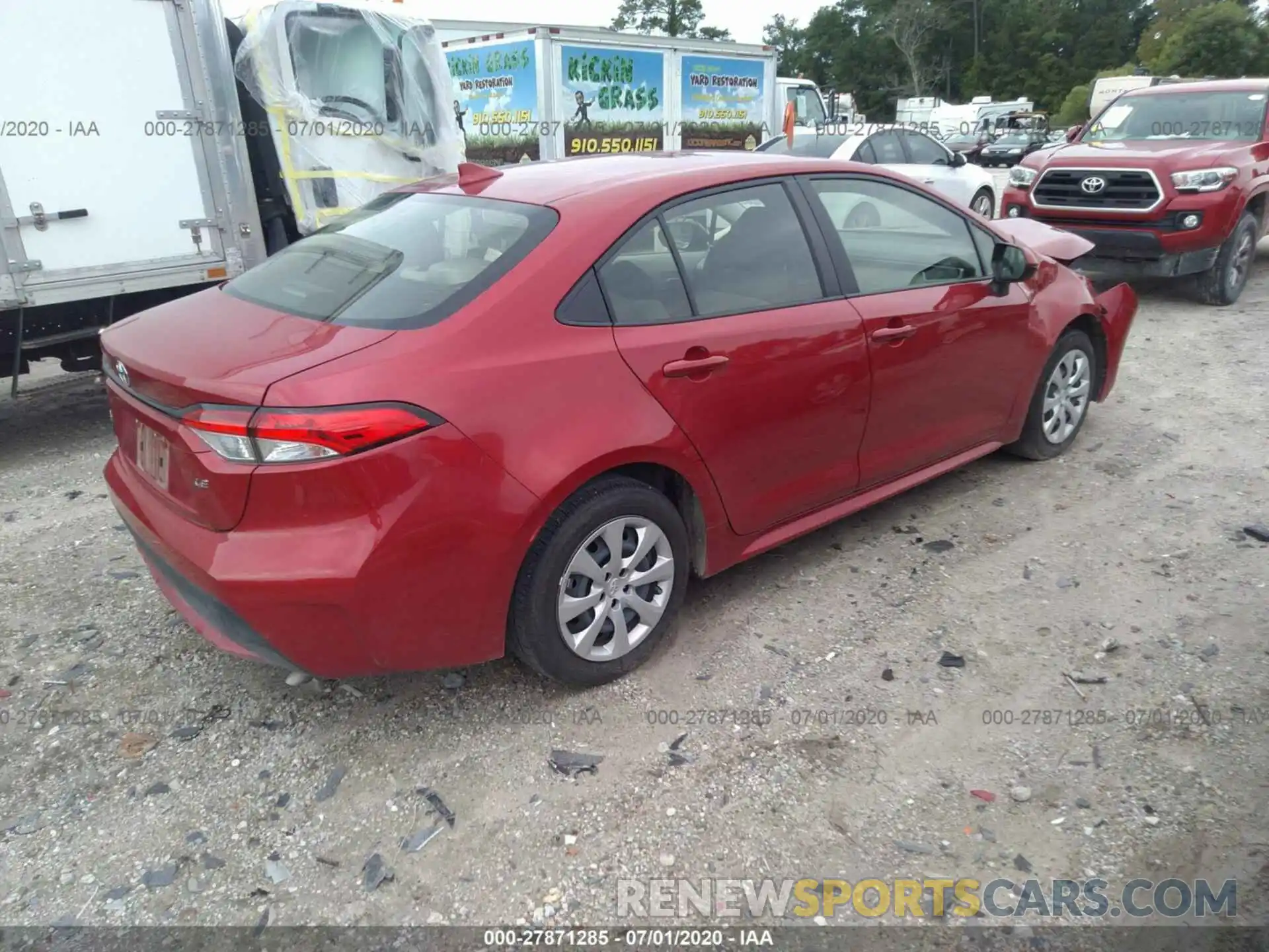 4 Photograph of a damaged car JTDEPRAE0LJ012907 TOYOTA COROLLA 2020