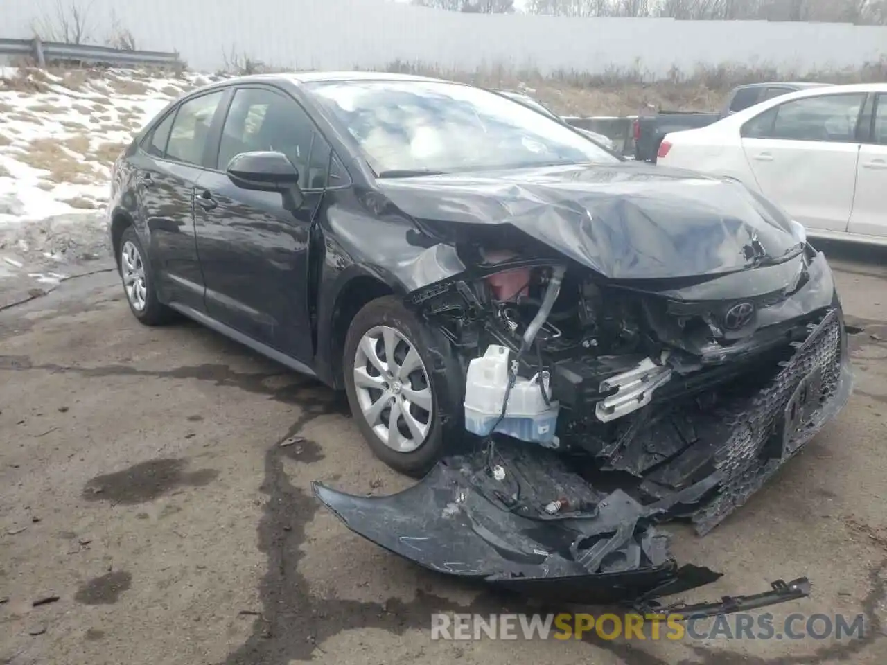 1 Photograph of a damaged car JTDEPRAE0LJ013216 TOYOTA COROLLA 2020