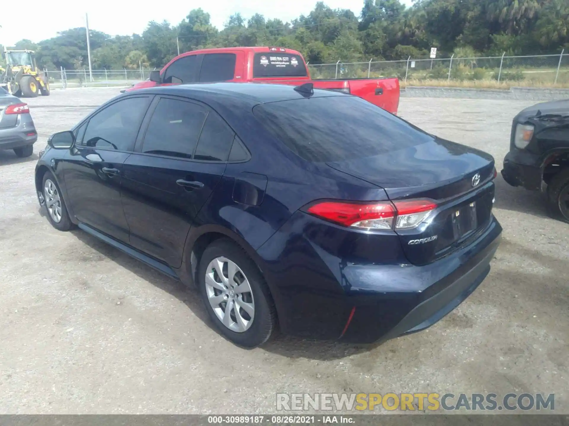 3 Photograph of a damaged car JTDEPRAE0LJ013572 TOYOTA COROLLA 2020