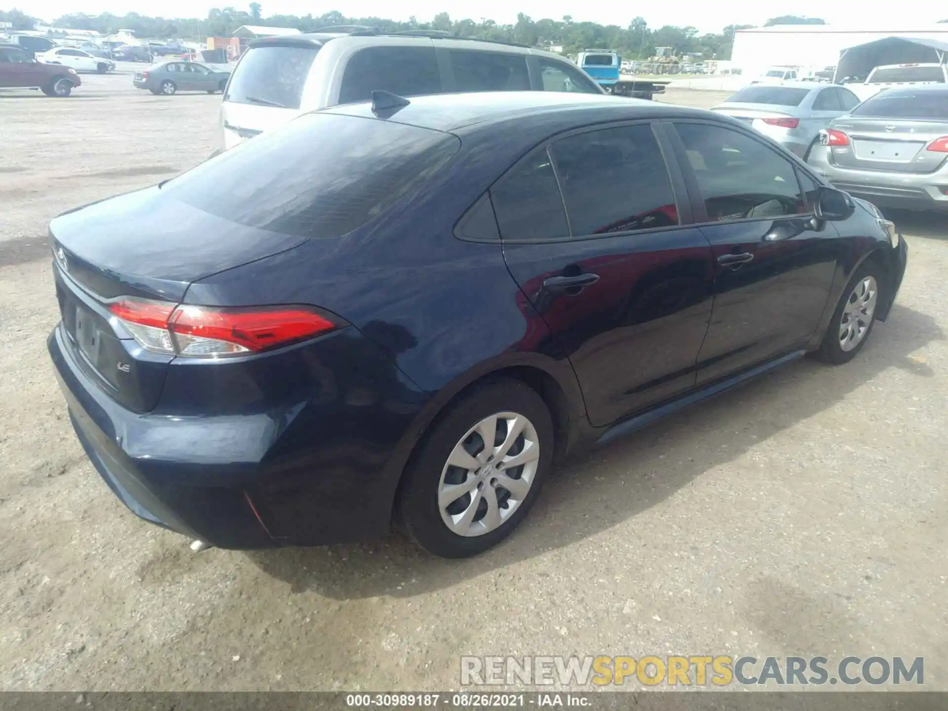 4 Photograph of a damaged car JTDEPRAE0LJ013572 TOYOTA COROLLA 2020