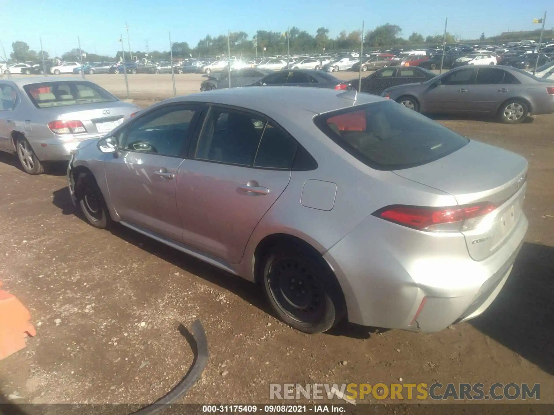 3 Photograph of a damaged car JTDEPRAE0LJ013751 TOYOTA COROLLA 2020