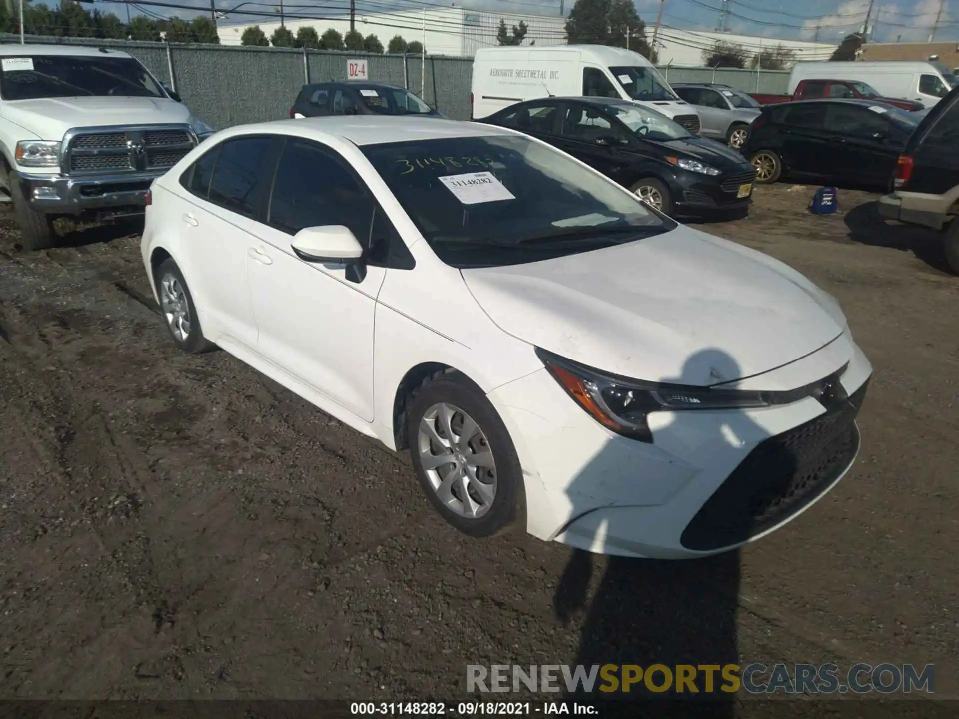 1 Photograph of a damaged car JTDEPRAE0LJ013944 TOYOTA COROLLA 2020