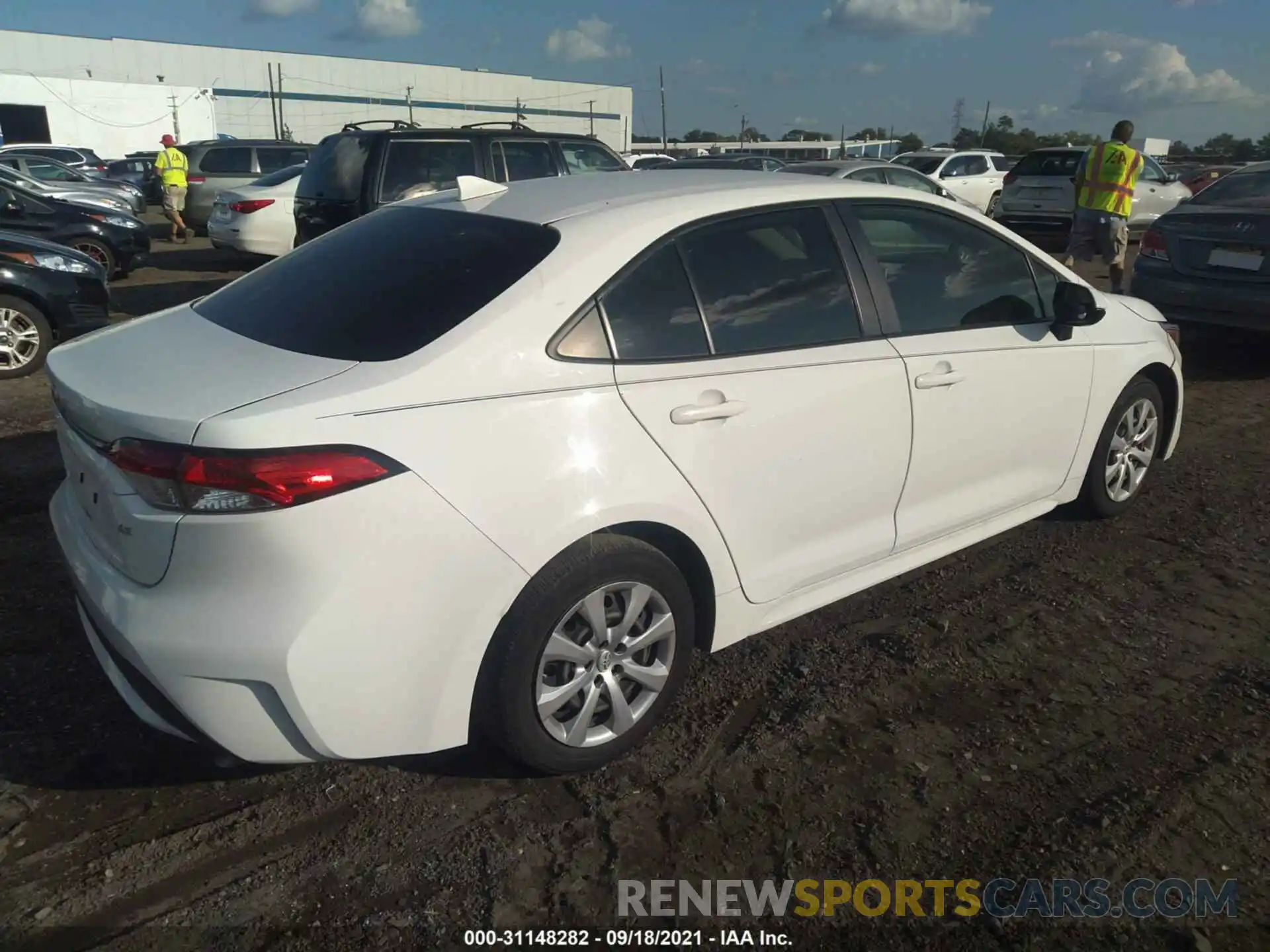 4 Photograph of a damaged car JTDEPRAE0LJ013944 TOYOTA COROLLA 2020