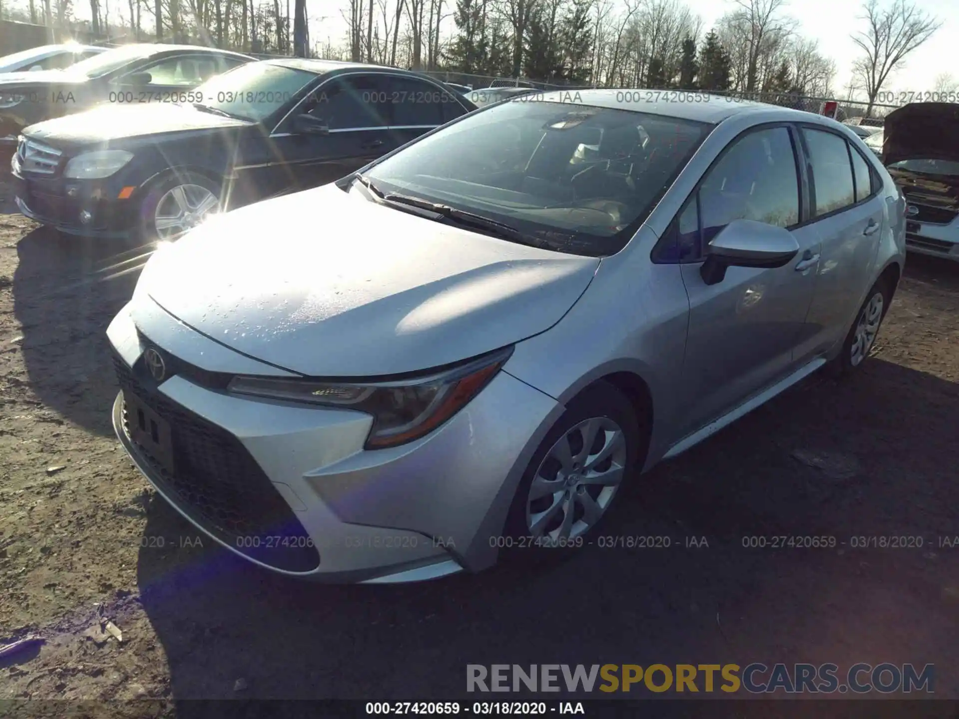 2 Photograph of a damaged car JTDEPRAE0LJ014978 TOYOTA COROLLA 2020