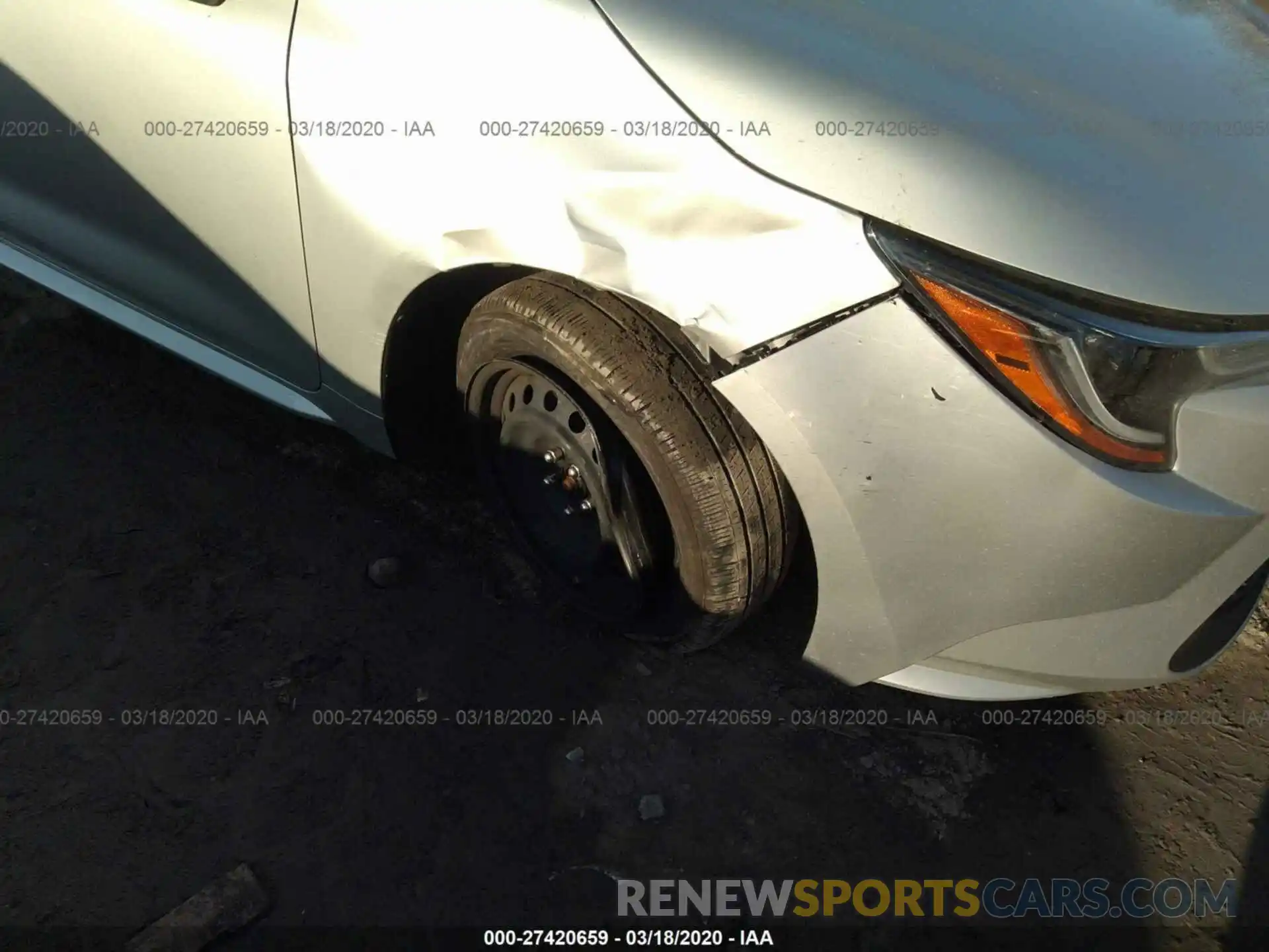 6 Photograph of a damaged car JTDEPRAE0LJ014978 TOYOTA COROLLA 2020