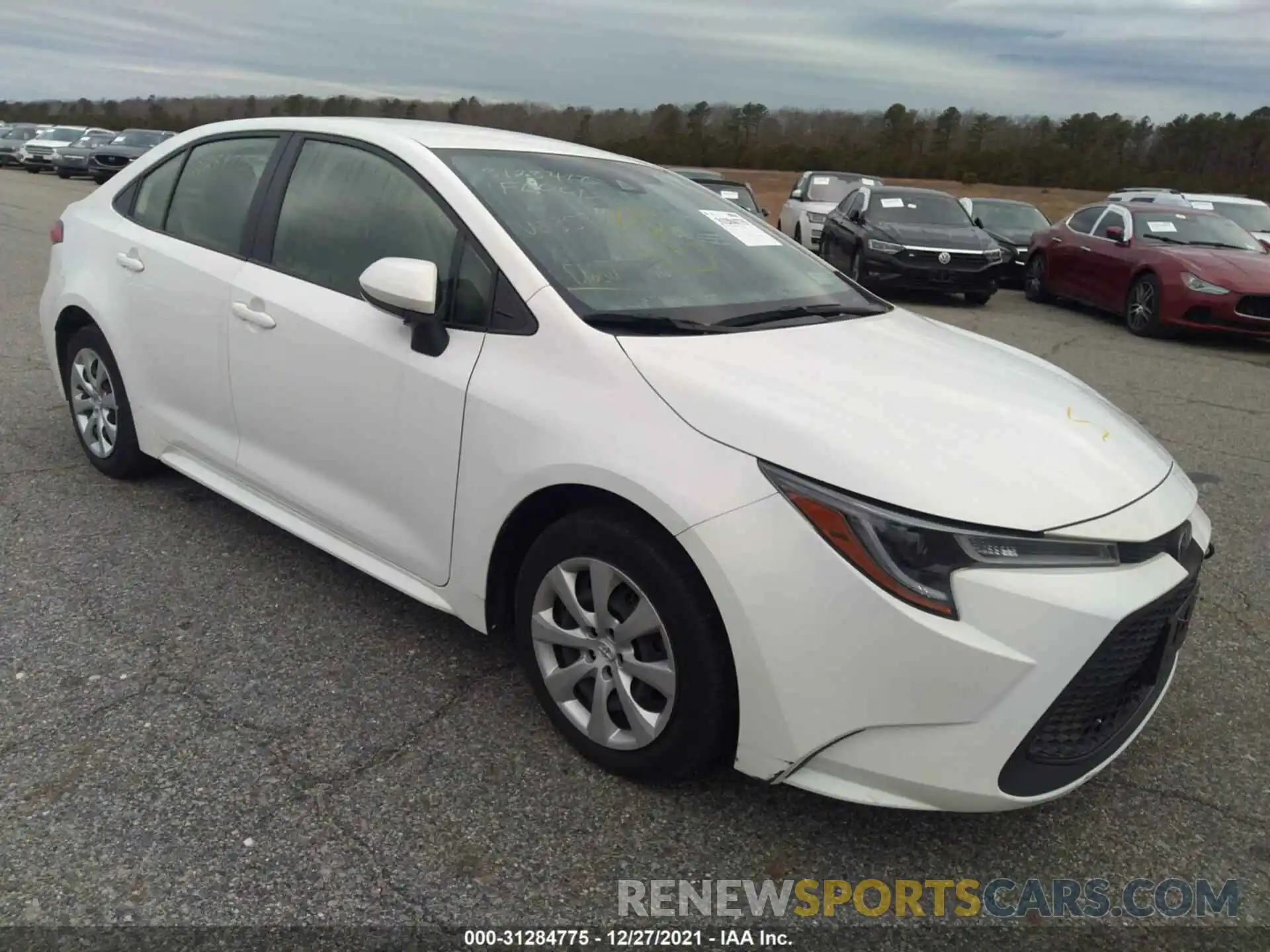 1 Photograph of a damaged car JTDEPRAE0LJ016424 TOYOTA COROLLA 2020