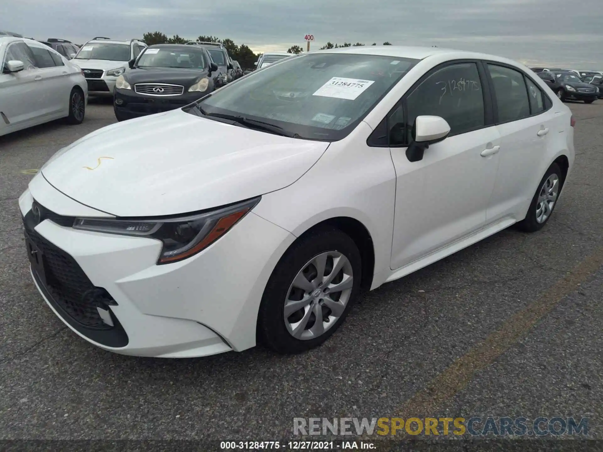 2 Photograph of a damaged car JTDEPRAE0LJ016424 TOYOTA COROLLA 2020