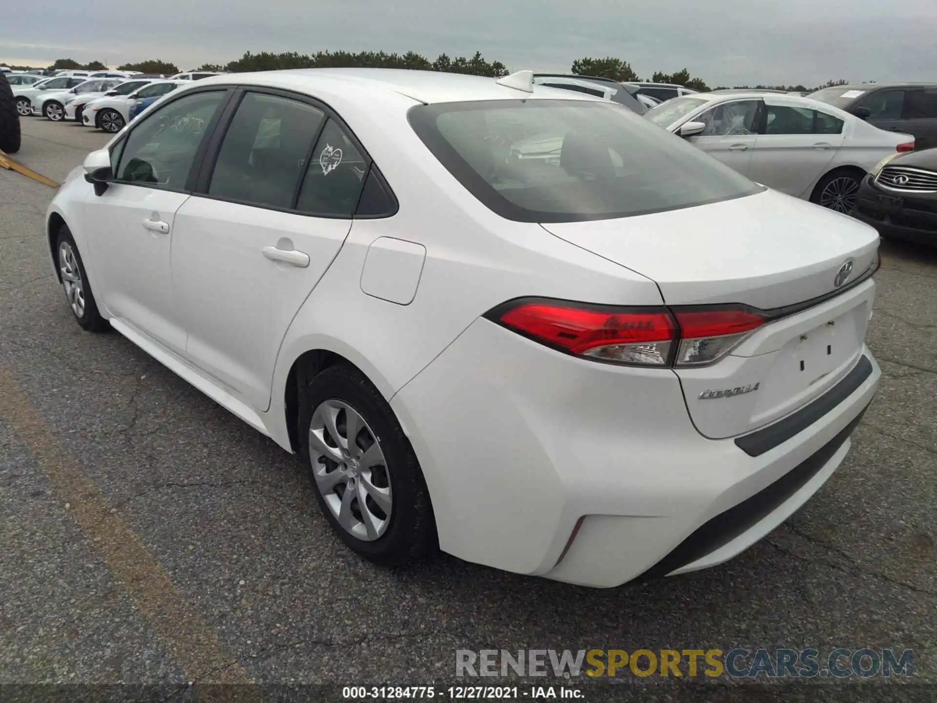 3 Photograph of a damaged car JTDEPRAE0LJ016424 TOYOTA COROLLA 2020