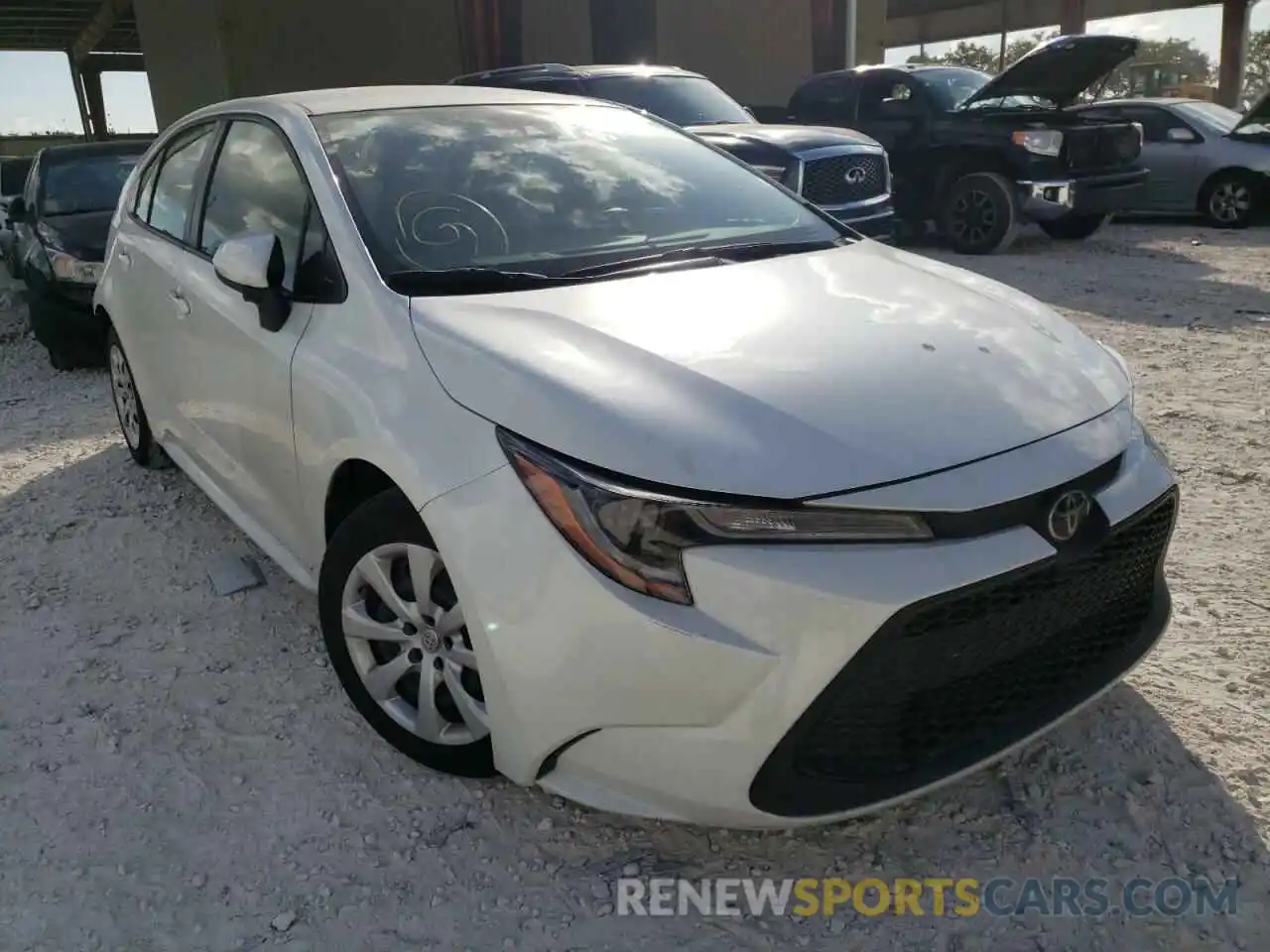 1 Photograph of a damaged car JTDEPRAE0LJ016617 TOYOTA COROLLA 2020