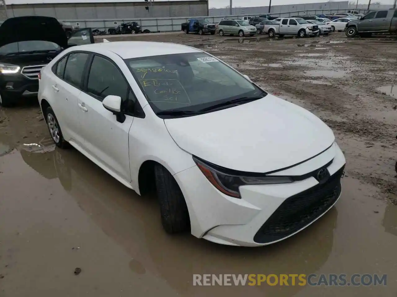 1 Photograph of a damaged car JTDEPRAE0LJ016679 TOYOTA COROLLA 2020