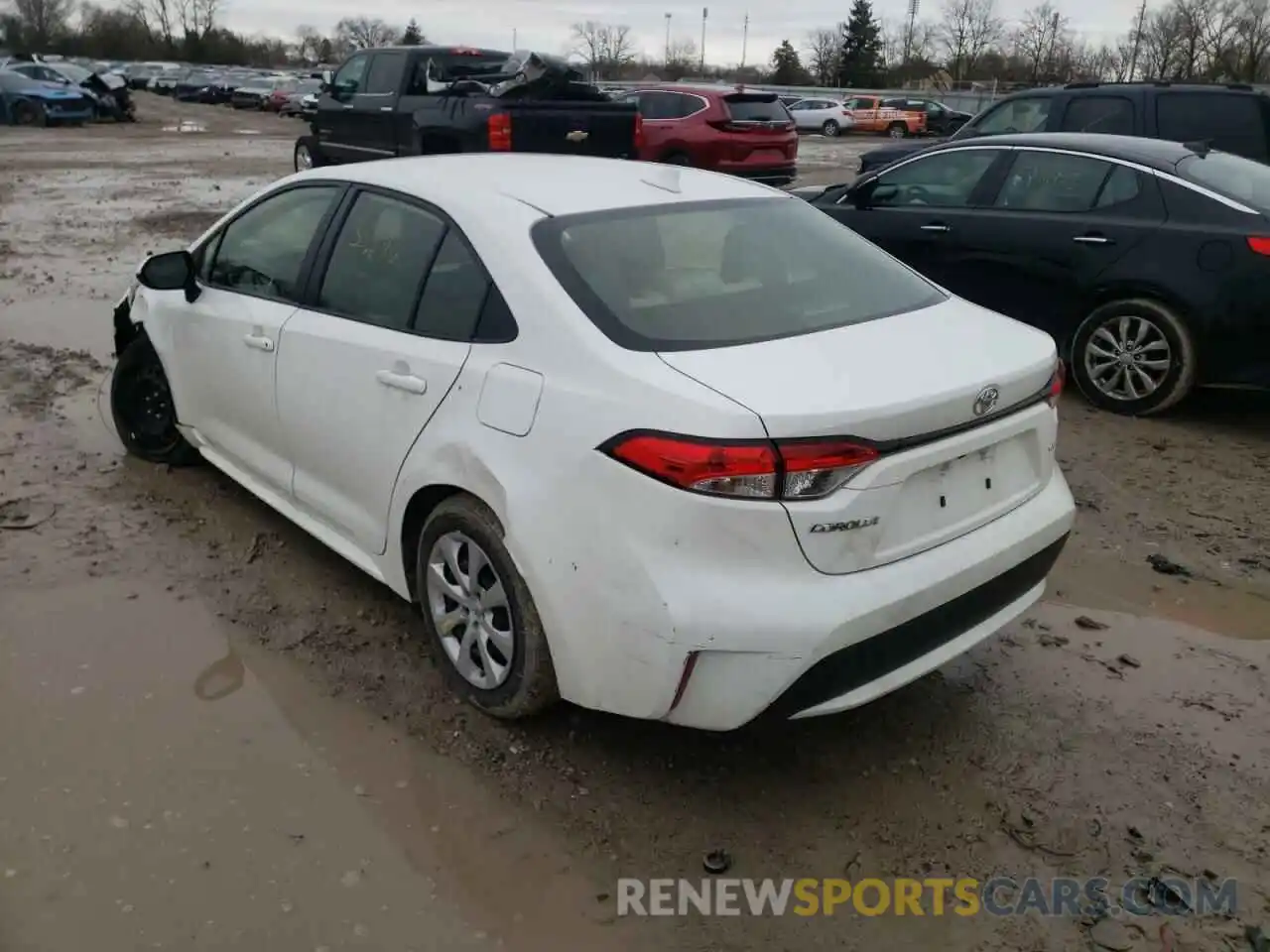 3 Photograph of a damaged car JTDEPRAE0LJ016679 TOYOTA COROLLA 2020