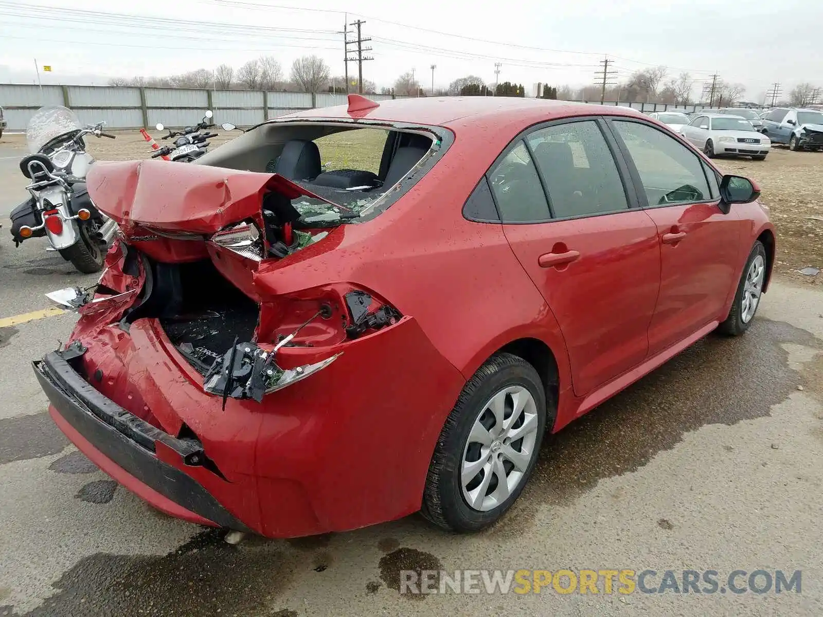 4 Photograph of a damaged car JTDEPRAE0LJ017122 TOYOTA COROLLA 2020