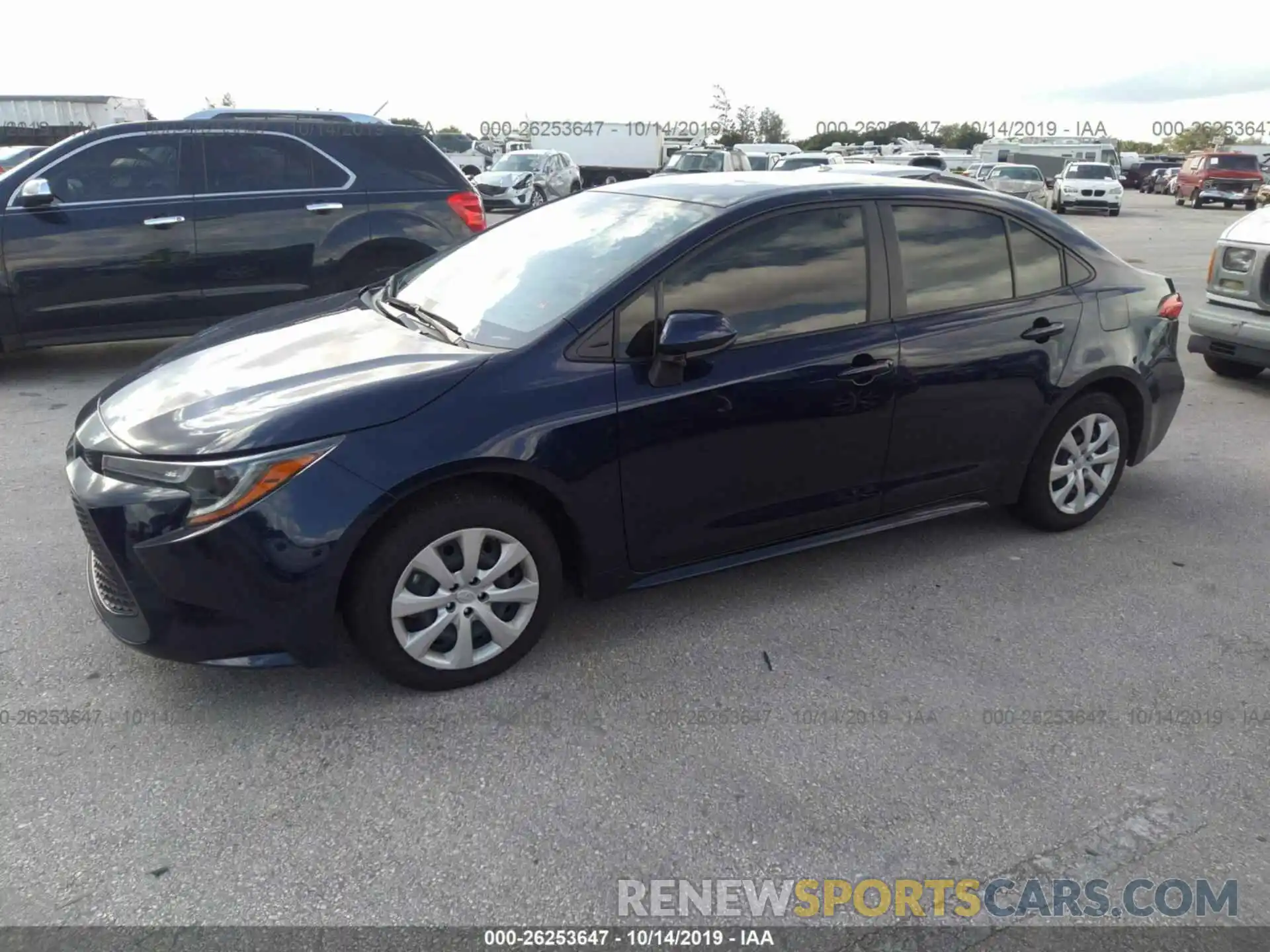 2 Photograph of a damaged car JTDEPRAE0LJ017136 TOYOTA COROLLA 2020