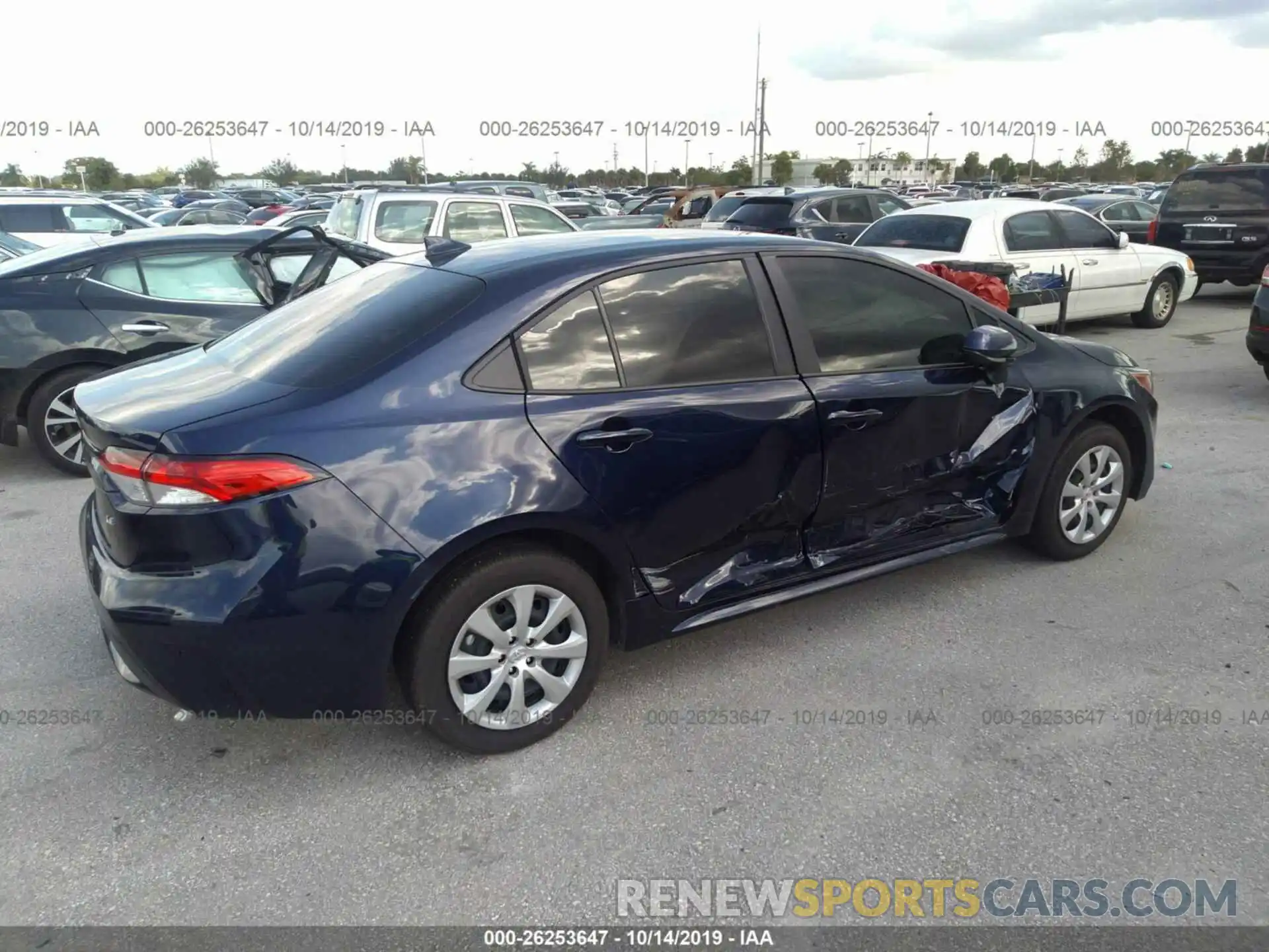 4 Photograph of a damaged car JTDEPRAE0LJ017136 TOYOTA COROLLA 2020