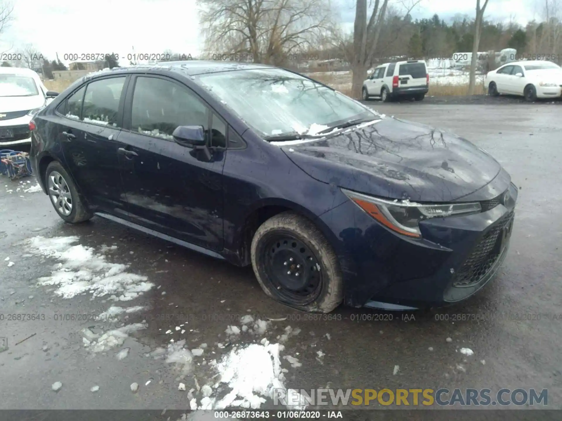 1 Photograph of a damaged car JTDEPRAE0LJ017198 TOYOTA COROLLA 2020