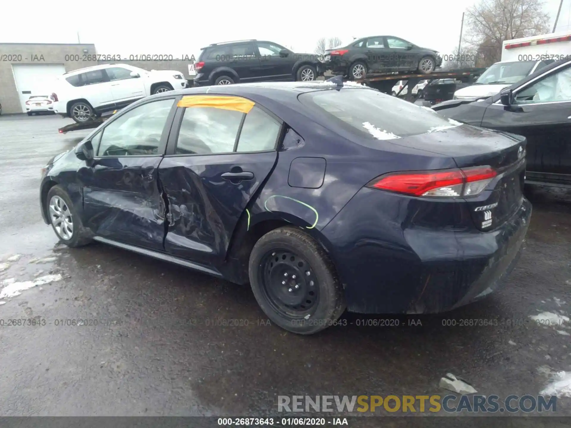 3 Photograph of a damaged car JTDEPRAE0LJ017198 TOYOTA COROLLA 2020