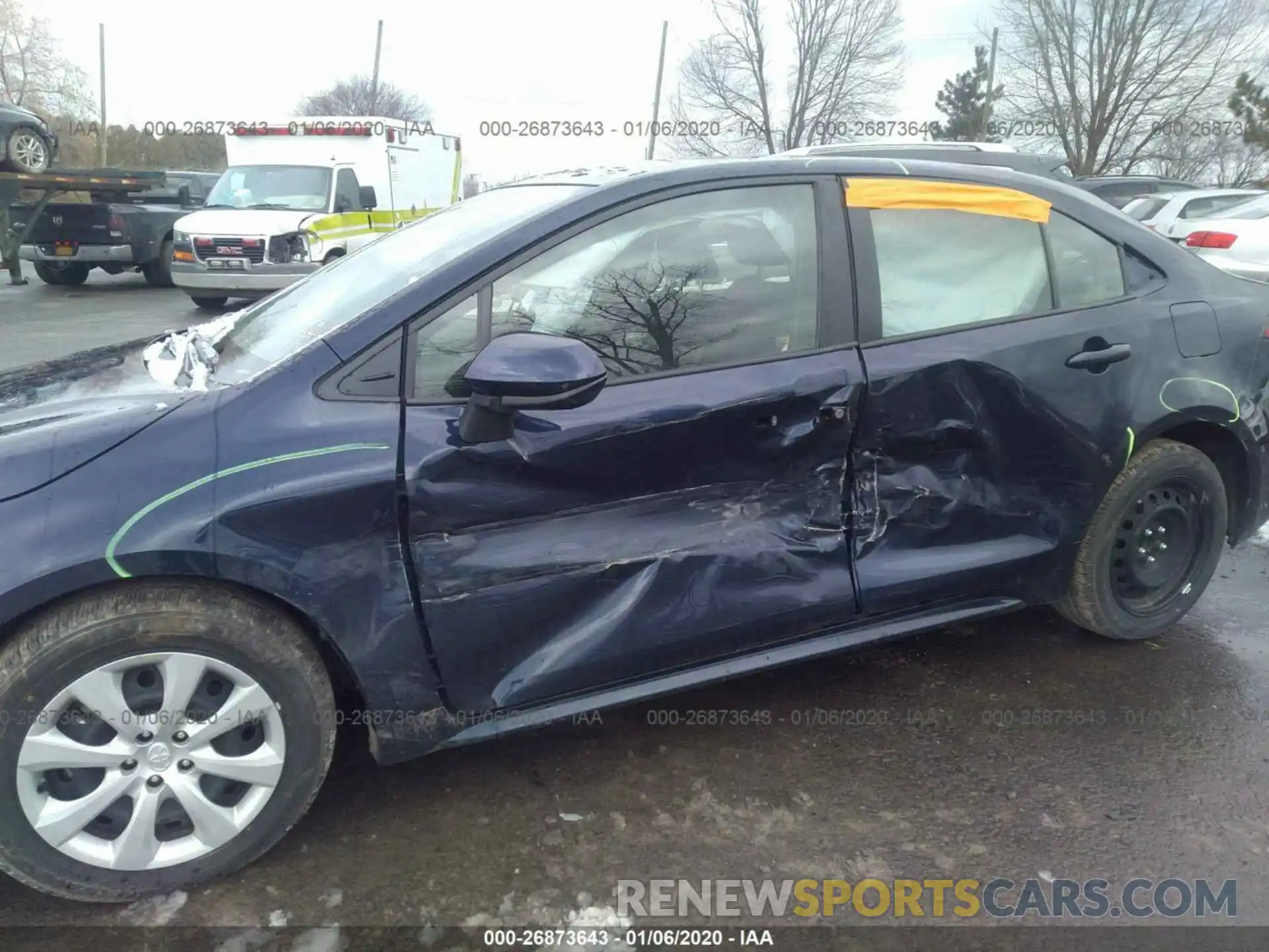 6 Photograph of a damaged car JTDEPRAE0LJ017198 TOYOTA COROLLA 2020