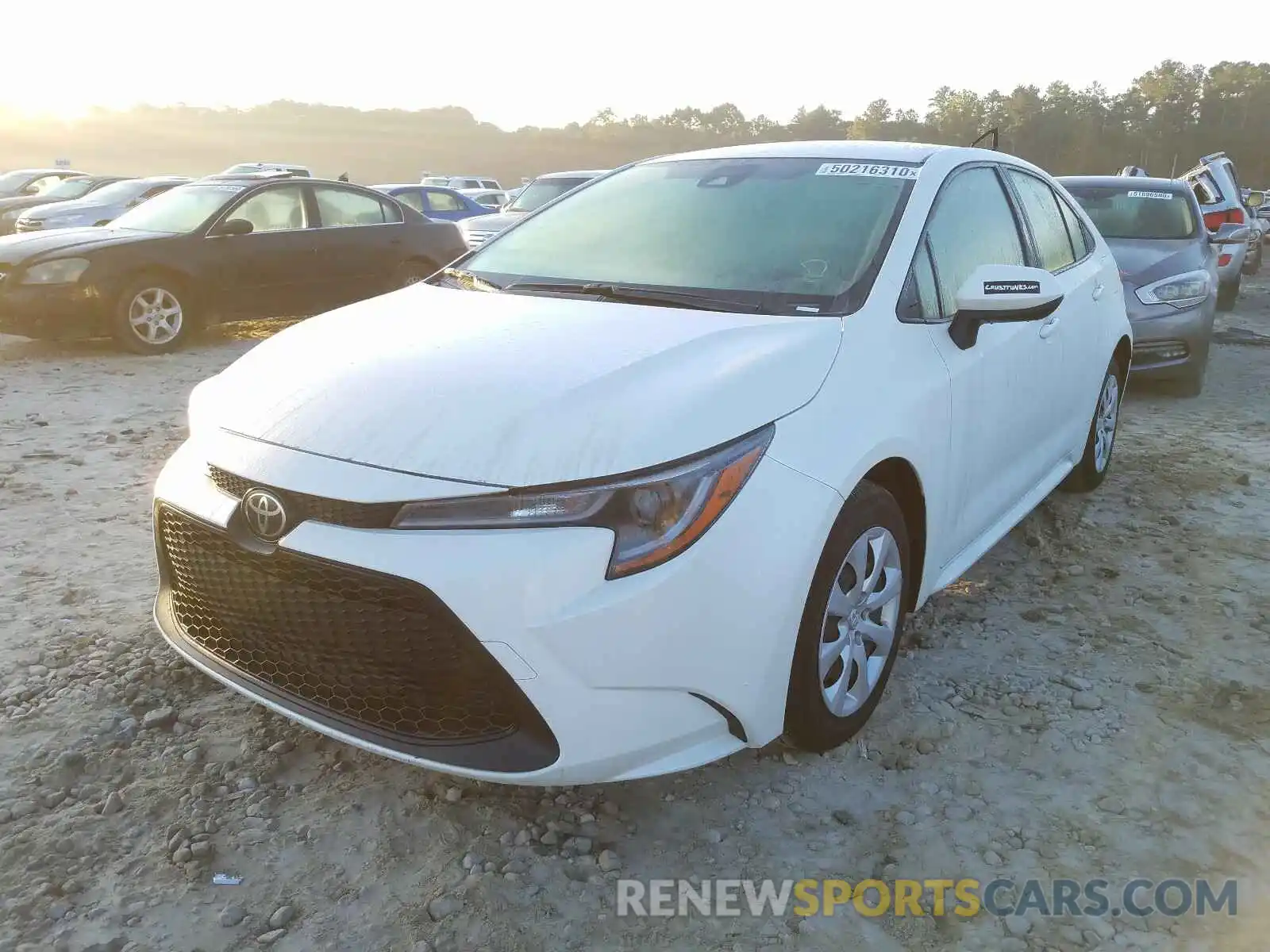 2 Photograph of a damaged car JTDEPRAE0LJ017346 TOYOTA COROLLA 2020