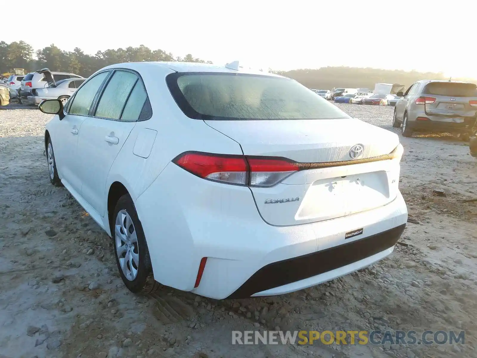 3 Photograph of a damaged car JTDEPRAE0LJ017346 TOYOTA COROLLA 2020