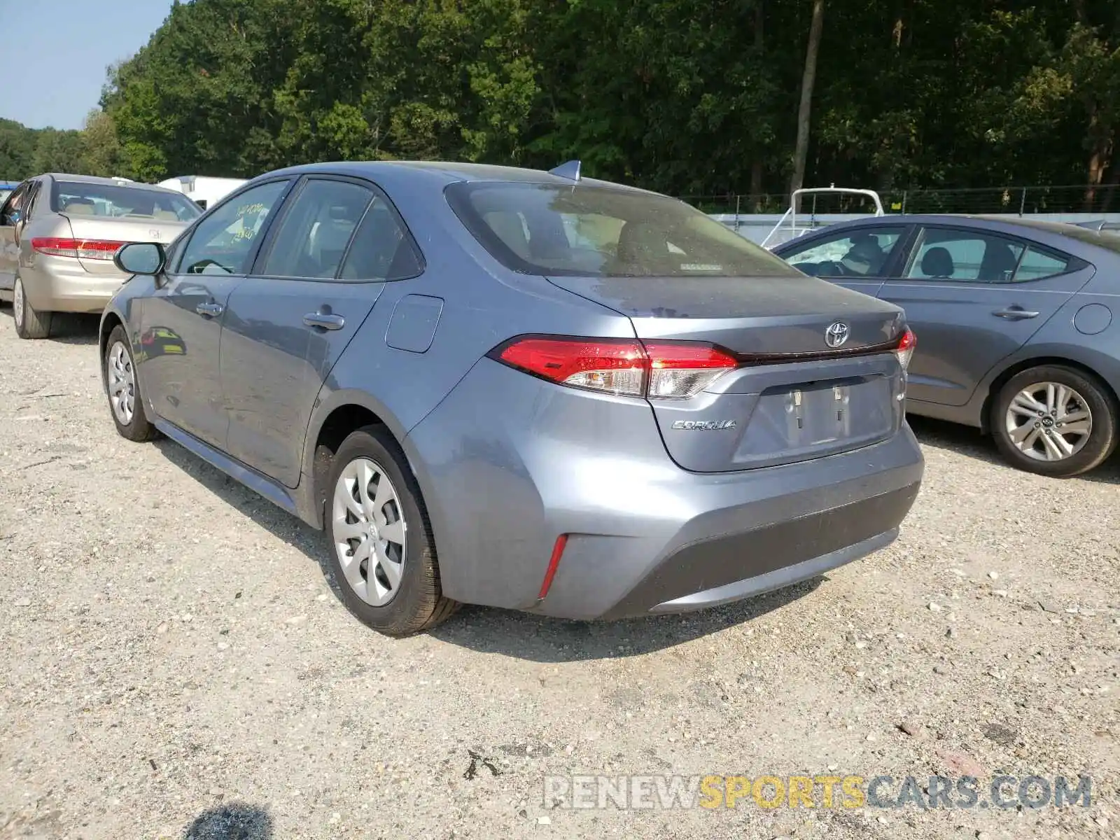 3 Photograph of a damaged car JTDEPRAE0LJ017461 TOYOTA COROLLA 2020