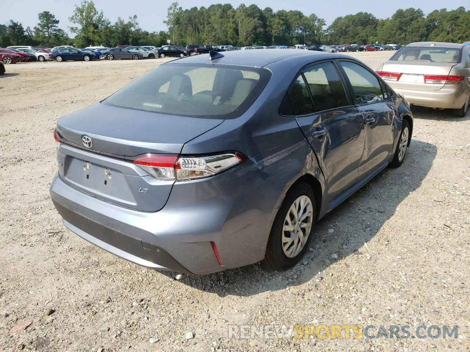 4 Photograph of a damaged car JTDEPRAE0LJ017461 TOYOTA COROLLA 2020