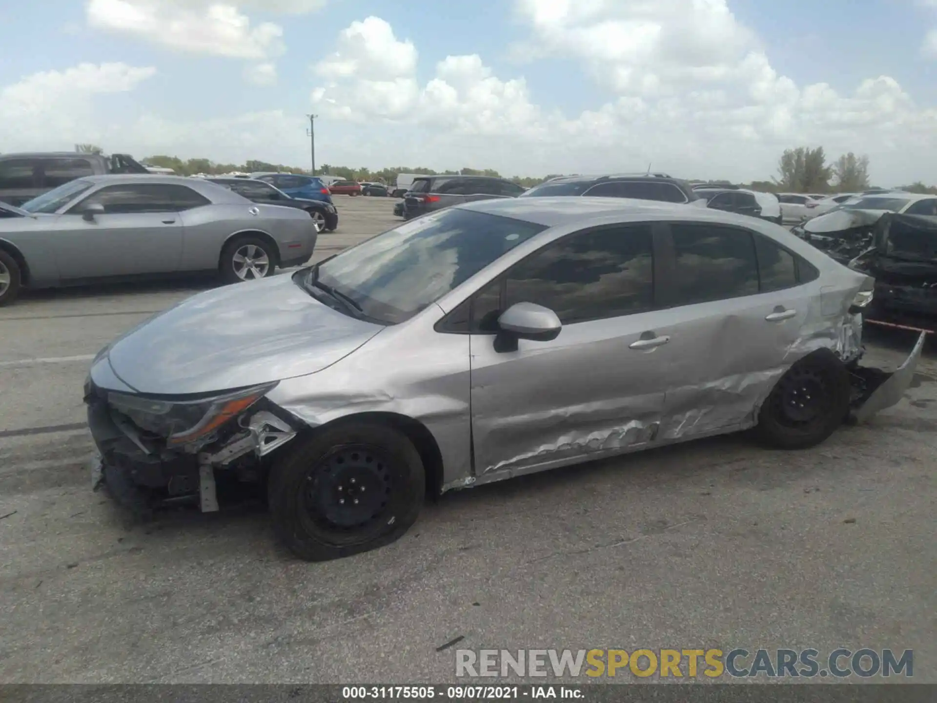 6 Photograph of a damaged car JTDEPRAE0LJ017587 TOYOTA COROLLA 2020