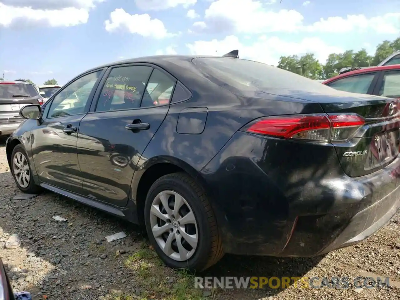 3 Photograph of a damaged car JTDEPRAE0LJ017928 TOYOTA COROLLA 2020