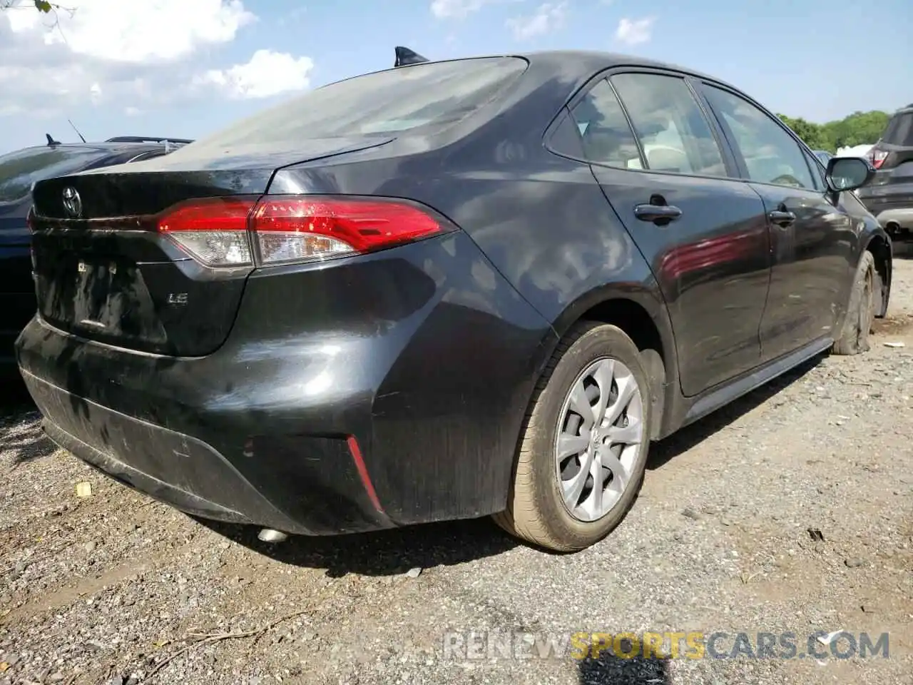 4 Photograph of a damaged car JTDEPRAE0LJ017928 TOYOTA COROLLA 2020