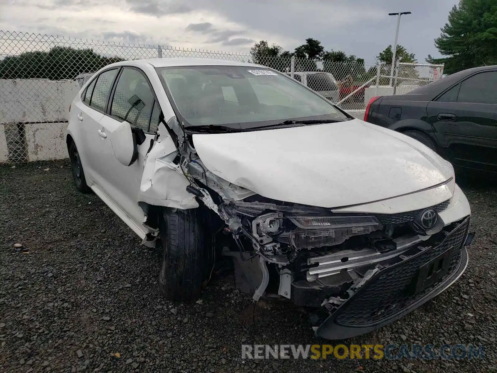 1 Photograph of a damaged car JTDEPRAE0LJ017959 TOYOTA COROLLA 2020