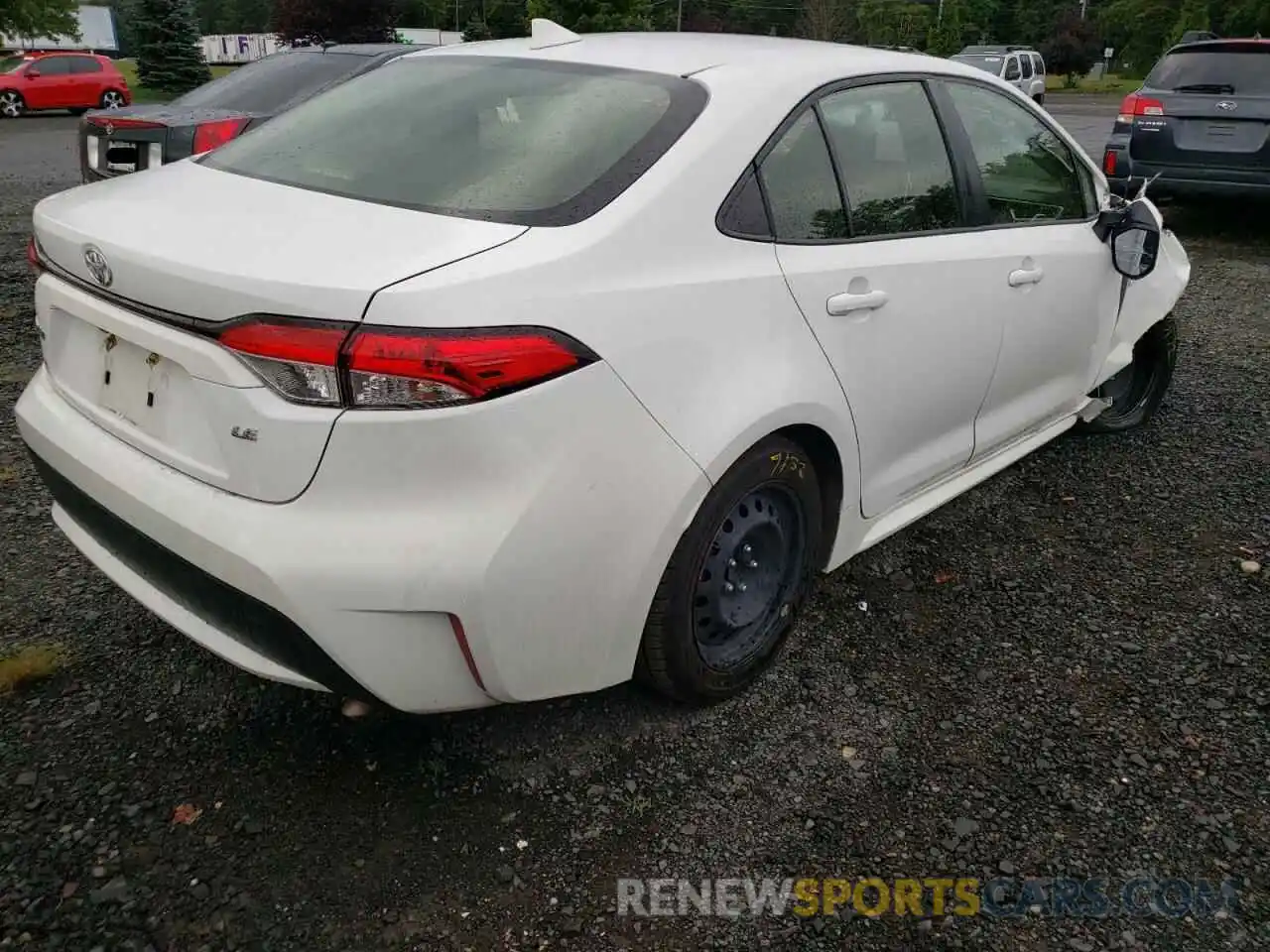 4 Photograph of a damaged car JTDEPRAE0LJ017959 TOYOTA COROLLA 2020