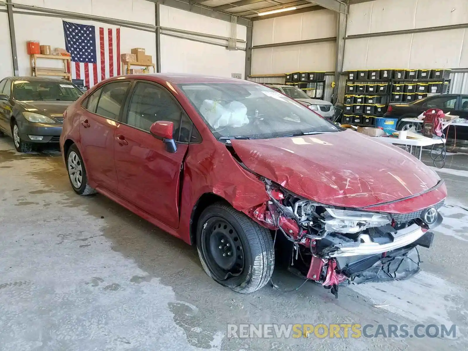 1 Photograph of a damaged car JTDEPRAE0LJ018173 TOYOTA COROLLA 2020