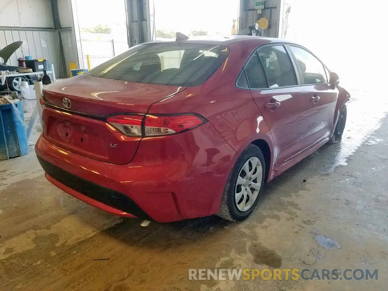 4 Photograph of a damaged car JTDEPRAE0LJ018173 TOYOTA COROLLA 2020