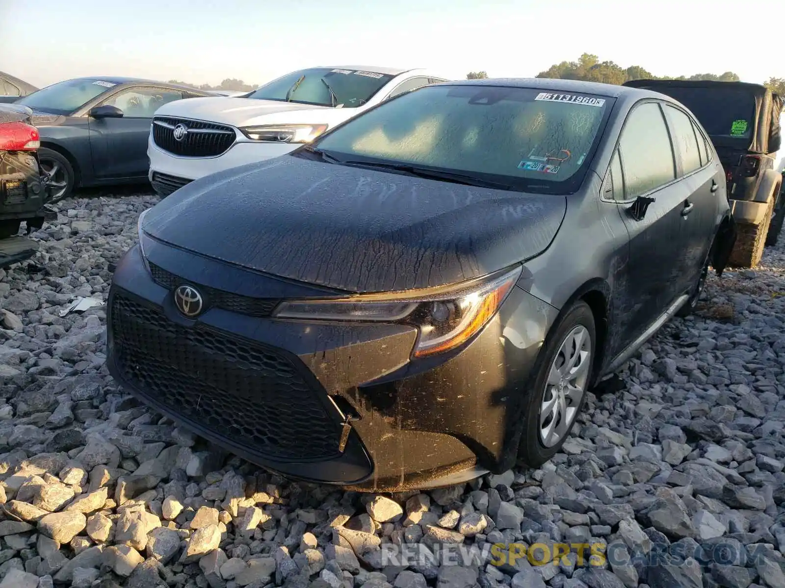 2 Photograph of a damaged car JTDEPRAE0LJ018187 TOYOTA COROLLA 2020