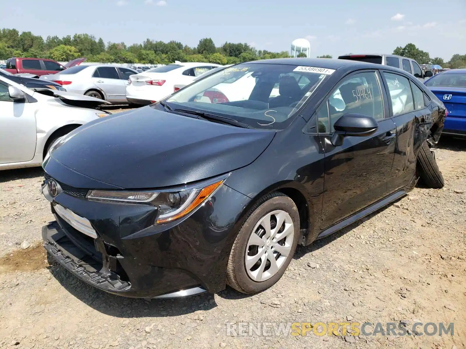 2 Photograph of a damaged car JTDEPRAE0LJ018223 TOYOTA COROLLA 2020