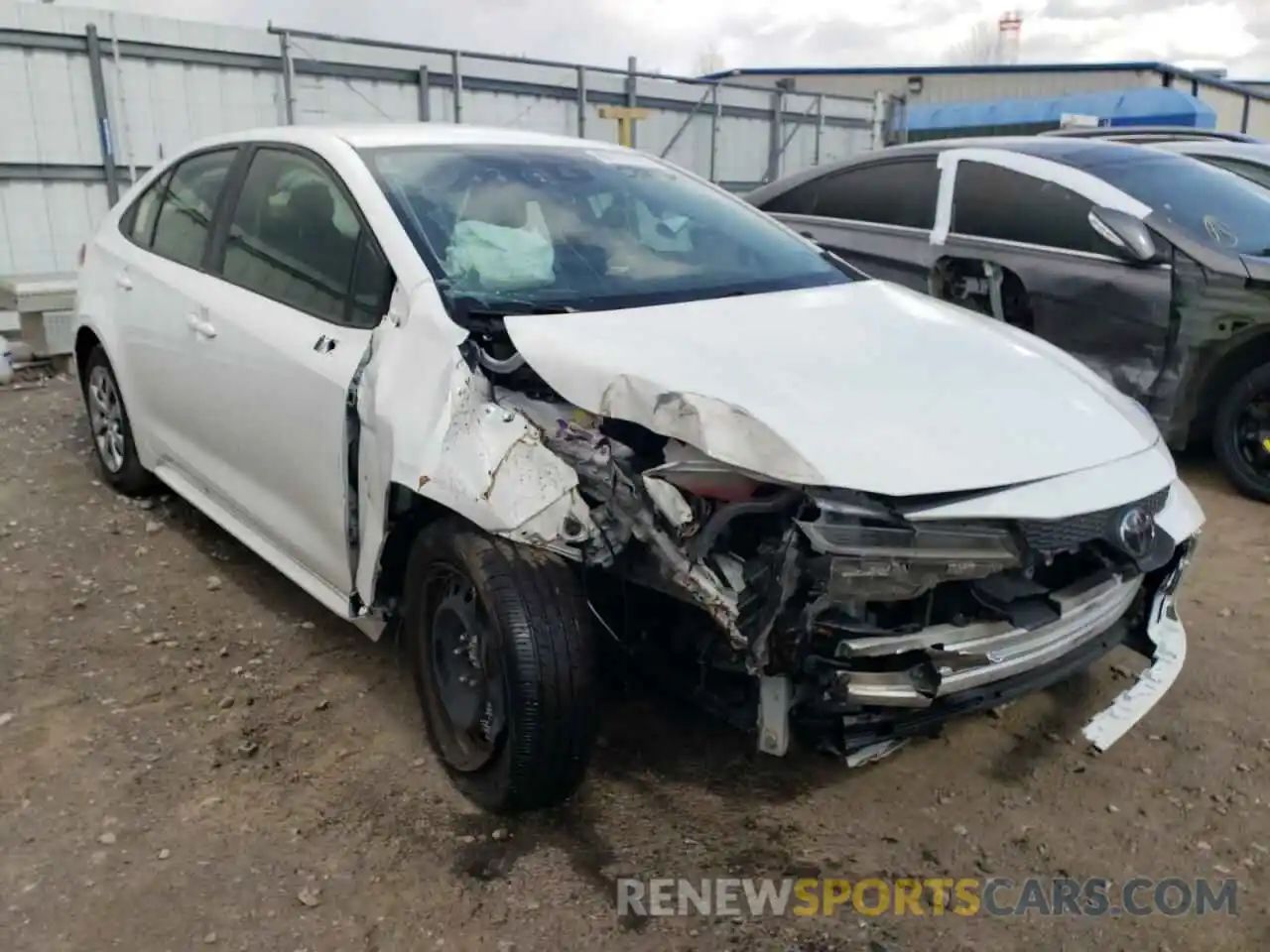 1 Photograph of a damaged car JTDEPRAE0LJ018349 TOYOTA COROLLA 2020